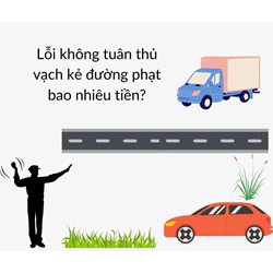 Lỗi không tuân thủ vạch kẻ đường phạt bao nhiêu tiền?