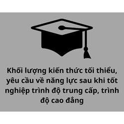 Quy định khối lượng kiến thức tốt nghiệp trung cấp, cao đẳng theo Thông tư 04/2023/TT-BLĐTBXH