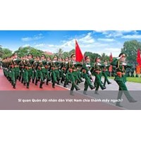 Sĩ quan Quân đội nhân dân Việt Nam chia thành mấy ngạch?