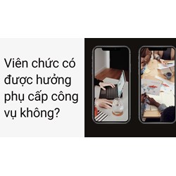 Viên chức có được hưởng phụ cấp công vụ không?