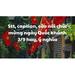 Stt, caption, câu nói chúc mừng ngày Quốc khánh 2/9 hay, ý nghĩa
