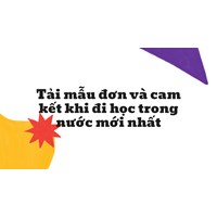 Tải mẫu đơn và cam kết khi đi học trong nước mới nhất