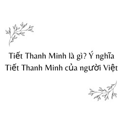 Tiết Thanh Minh là gì? Ý nghĩa Tiết Thanh Minh của người Việt