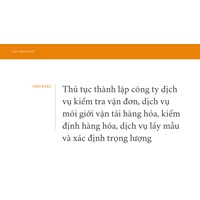 Thủ tục thành lập công ty dịch vụ kiểm tra vận đơn, dịch vụ môi giới vận tải hàng hóa, kiểm định hàng hóa, dịch vụ lấy mẫu và xác định trọng lượng;