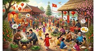 Tả không khí ngày Tết quê em siêu hay, siêu ấn tượng, điểm cao