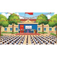 Tả quang cảnh sân trường trong buổi lễ khai giảng đầu năm học hay nhất