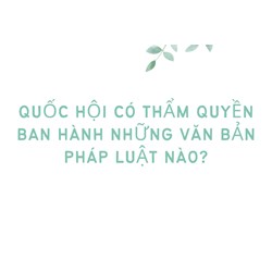 Quốc hội có thẩm quyền ban hành những văn bản pháp luật nào?