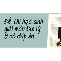 Đề thi học sinh giỏi môn Địa lý lớp 9 có đáp án