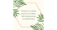 Trình tự và thẩm quyền xác nhận nội dung quảng cáo phân bón
