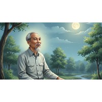 Tình yêu thiên nhiên, phong thái ung dung lạc quan của Bác trong Ngắm Trăng