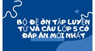 Bộ đề ôn tập luyện từ và câu lớp 5 có đáp án mới nhất