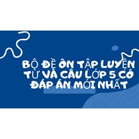 Bộ đề ôn tập luyện từ và câu lớp 5 có đáp án mới nhất