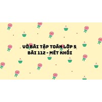 Vở bài tập Toán lớp 5 bài 112 - Mét khối