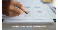 Đề thi khảo sát chất lượng đầu năm môn toán lớp 5