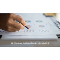 Đề thi khảo sát chất lượng đầu năm môn toán lớp 5