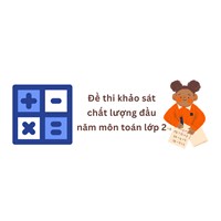 Đề thi khảo sát chất lượng đầu năm môn toán lớp 2