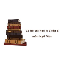 Top 13 đề thi học kì 1 lớp 8 môn Ngữ Văn chọn lọc