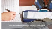 Tải sổ theo dõi tiền mặt, tiền gửi bằng ngoại tệ Mẫu S13-H