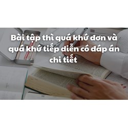 Bài tập thì quá khứ đơn và quá khứ tiếp diễn có đáp án chi tiết