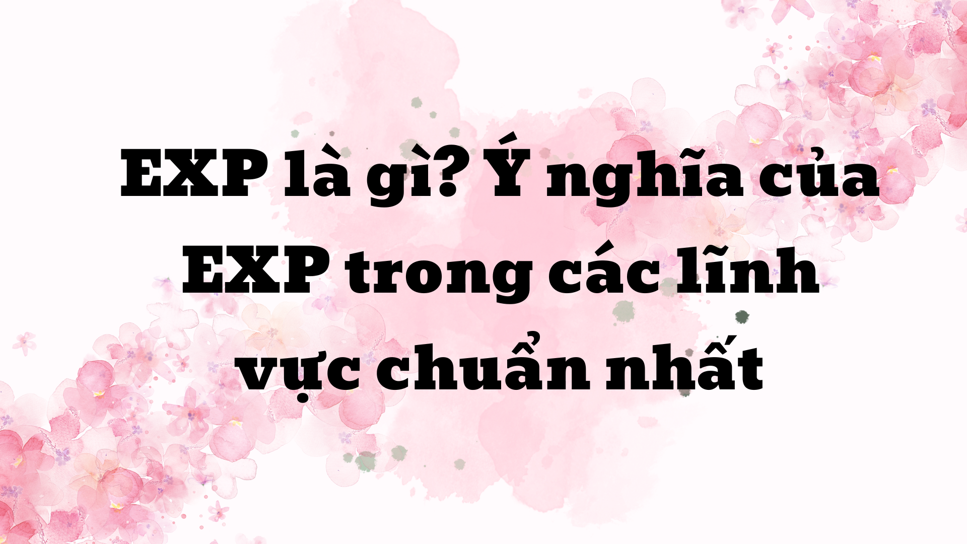 Exp in Tourism