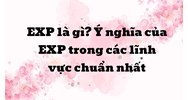 EXP là gì? Ý nghĩa của EXP trong các lĩnh vực chuẩn nhất