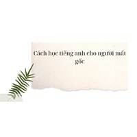 Cách học tiếng anh cho người mất gốc