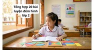 Tổng hợp 20 bài luyện đếm hình lớp 2