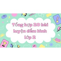Tổng hợp 20 bài luyện đếm hình lớp 2