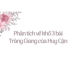 Phân tích về khổ 3 bài Tràng Giang của Huy Cận