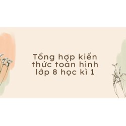 Tổng hợp kiến thức toán hình lớp 8 học kì 1