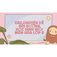 Các chuyên đề bồi dưỡng học sinh giỏi môn Hóa lớp 9
