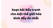 Soạn bài Đấu tranh cho một thế giới hòa bình đầy đủ nhất