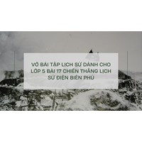 Vở bài tập Lịch sử dành cho lớp 5 bài 17 Chiến thắng lịch sử Điện Biên Phủ