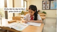 Phiếu Bài ôn tập hè lớp 4 phần Chính tả