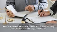 Quy định cơ chế tài chính thực hiện bồi dưỡng cán bộ lãnh đạo, quản lý bằng ngân sách Nhà nước