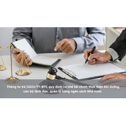 Quy định cơ chế tài chính thực hiện bồi dưỡng cán bộ lãnh đạo, quản lý bằng ngân sách Nhà nước