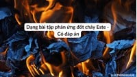 Dạng bài tập phản ứng đốt cháy Este - Có đáp án