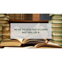 Bộ đề thi giữa học kì 2 môn Ngữ văn lớp 8