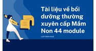 Tài liệu về bồi dưỡng thường xuyên cấp Mầm Non 44 module