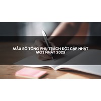 Mẫu sổ tổng phụ trách đội cập nhật mới nhất