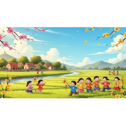Bài văn Tả cảnh mùa xuân trên quê hương em chọn lọc hay nhất