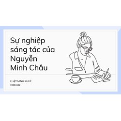 Sự nghiệp sáng tác của Nguyễn Minh Châu