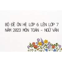 Bộ đề ôn hè lớp 6 lên lớp 7 môn Toán và Ngữ Văn mới nhất