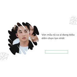 Văn mẫu tả ca sĩ đang biểu diễn chọn lọn nhất