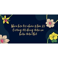 Khoa học tự nhiên lớp 8 Bài 23: Cường độ dòng điện và hiệu điện thế