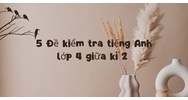 5 Đề kiểm tra tiếng Anh lớp 4 giữa kì 2