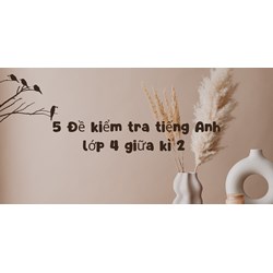 5 Đề kiểm tra tiếng Anh lớp 4 giữa kì 2