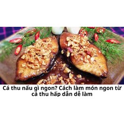 Cá thu nấu gì ngon? Cách làm món ngon từ cá thu hấp dẫn dễ làm