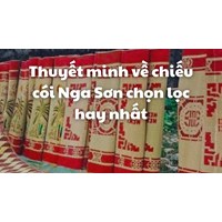 Thuyết minh về chiếu cói Nga Sơn chọn lọc hay nhất