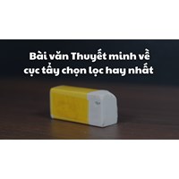 Bài văn Thuyết minh về cục tẩy chọn lọc hay nhất